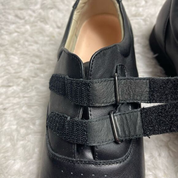 Mt.Emey Double Velcro Straps Black Leather Men Therapeutic Shoes Size10.5. - Picture 10 of 10